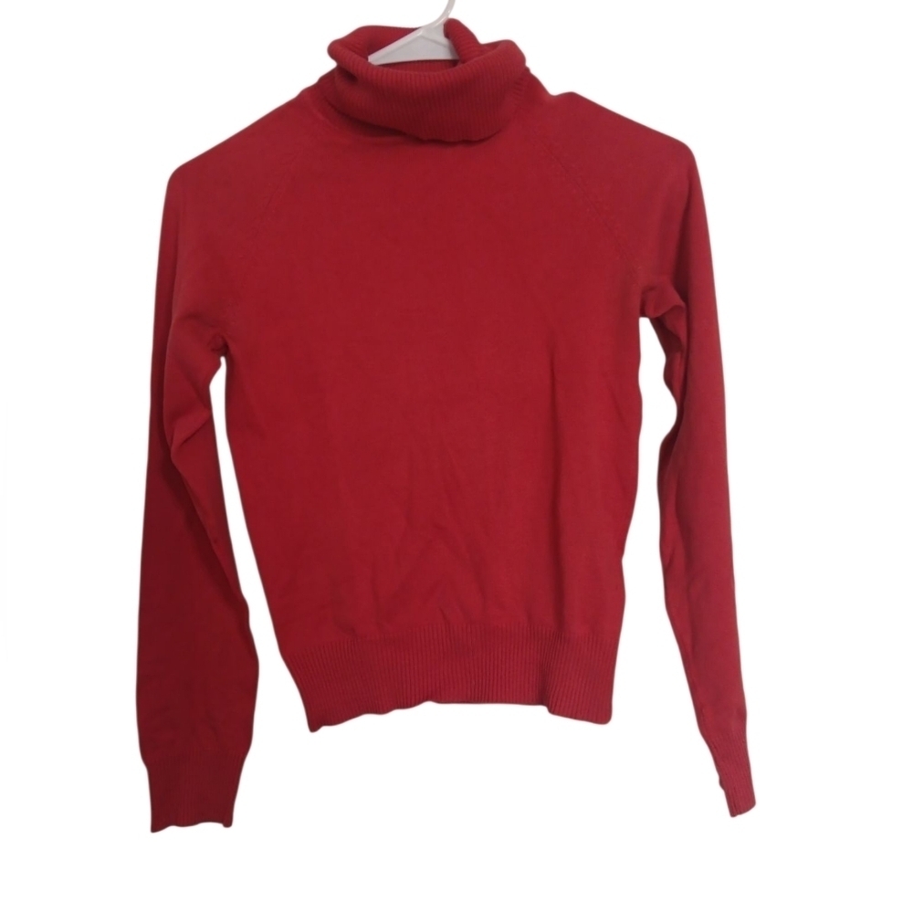 Only The Unlimited Label Red Turtleneck Sweater Size Small